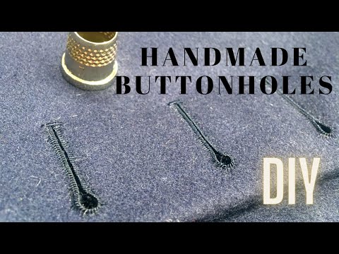 HANDSEWING BESPOKE BUTTONHOLES // TUTORIAL