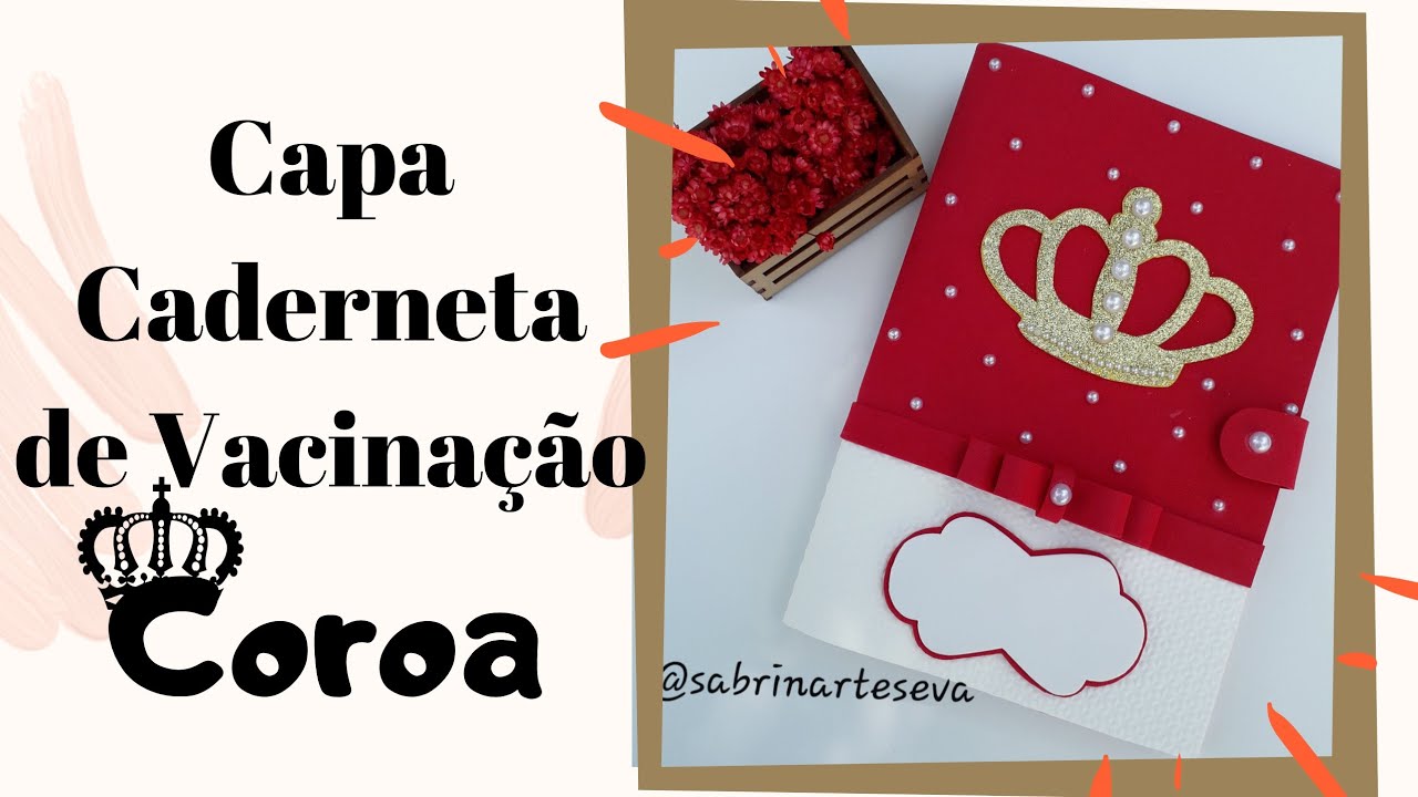 Capa cadeneta de vacinas Coroa