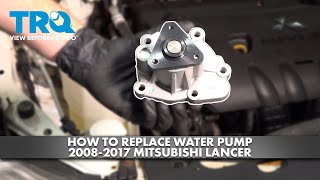 How to Replace Engine Water Pump 2008-2017 Mitsubishi Lancer 2.4L