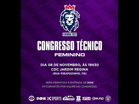 🔴 CONGRESSO TÉCNICO FEMININO COPA MARTINS NETO