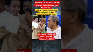 Download lagu Komentar Cerdas Rocky Gerung Skak Mat Pendukung Jokowi mp3