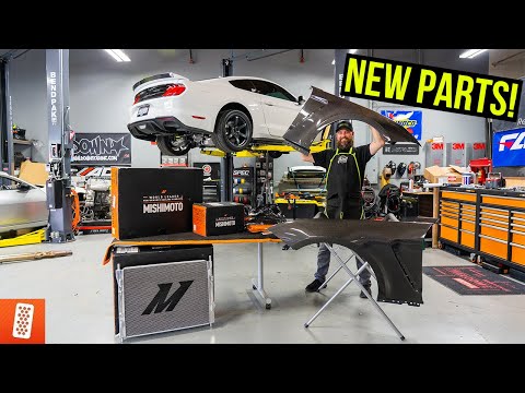 Building and Heavily Modifying a 2020 Ford Mustang GT: Part 7: New Fenders! Mishimoto Parts!