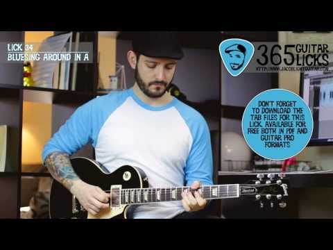 Lick 34/365 - Bluesing Around in A | 365 Guitar Licks Project
