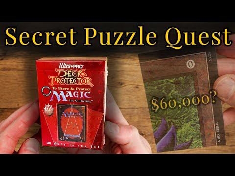 The First MTG Sleeves Ever Made: Hidden Black Lotus Puzzle Quest
