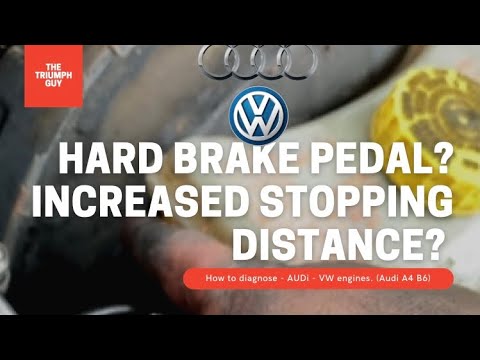 HARD BRAKE PEDAL - diagnosis - EASY - VAG - Audi A4 B6
