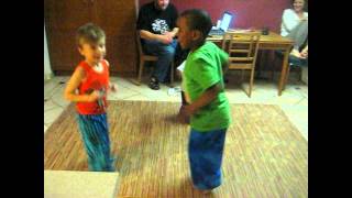 Baker, Mo and Andre dancing after the Dan Zanes concert