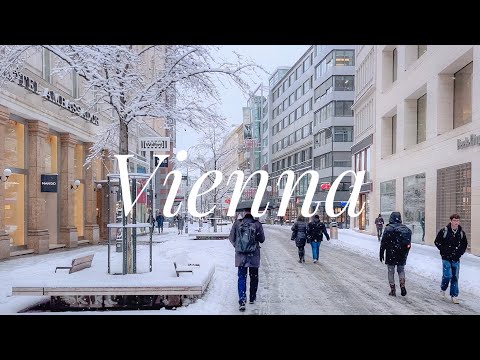 ❄️ Vienna in Snow 4K 🇦🇹 | Magical Winter Walk Through Austria’s Capital