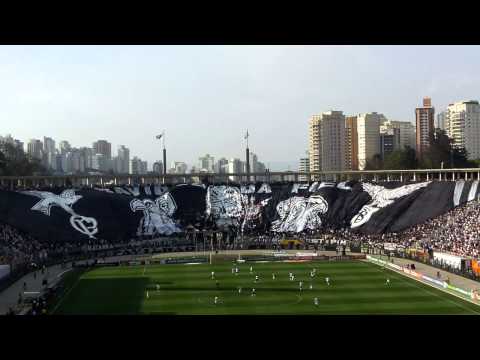 Abrindo maior bandeirao do mundo   timão