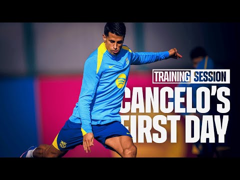 CANCELO'S FIRST TRAINING WITH THE TEAM | FC BARCELONA 🔵🔴