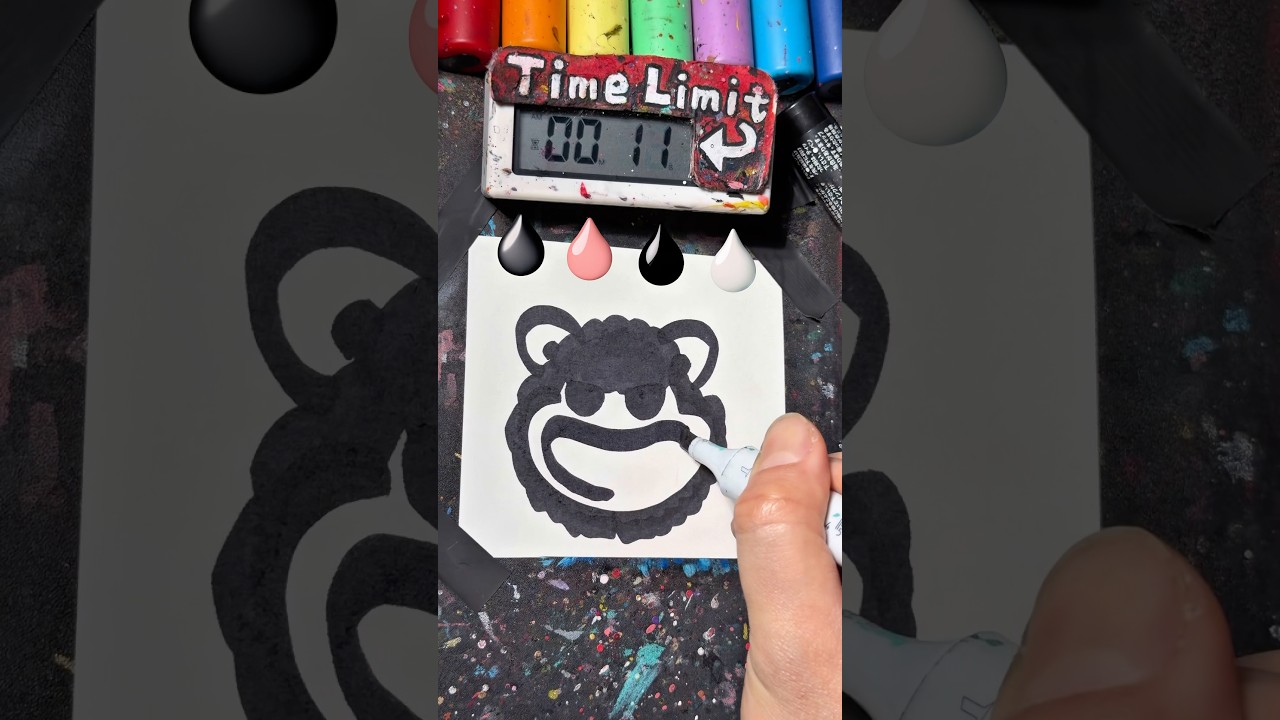 Drawing BabaChops in 30Sec(Poppy Playtime)