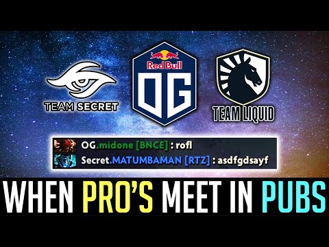 When PRO's meet in pubs - Feat. N0taiL, MidOne, Matumbaman, Boxi & Taiga DOTA 2