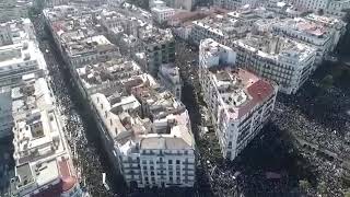 صور تظهر عظمة فخامة الشعب الجزائري المبارك Alger zoom de ciel avec un drone 16/03/2019