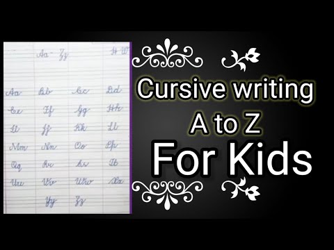 #cursiveAa_ZzWith_Phonic_Sound #How to teach cursiiveWriting A to z and phonic sound#TeachingCursive