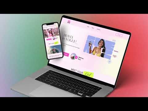 Teaser video for website design for Shenaz Treasury and her collection launch