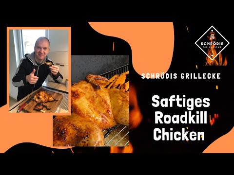 Saftiges Roadkill Chicken (Platthuhn) grillen - auf dem Baron 590! Ein Traum von Hühnchen 🍗! 👍