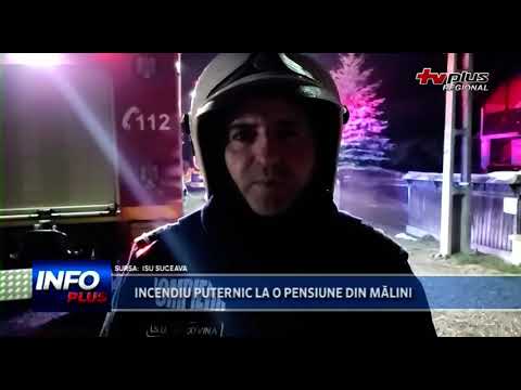 INCENDIU PUTERNIC LA O PENSIUNE DIN MĂLINI
