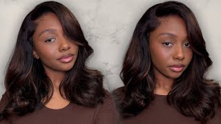 Balayage Highlight Pre-Styled With Baby Hair Bob Wig 😍 | Glueless Wig Install | Ft. Ashimary Hair