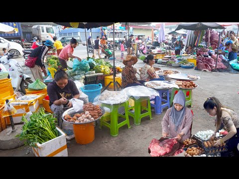 Street Food Tour Around Cambodian Market Food - Daily Fresh Food & Lifestyle