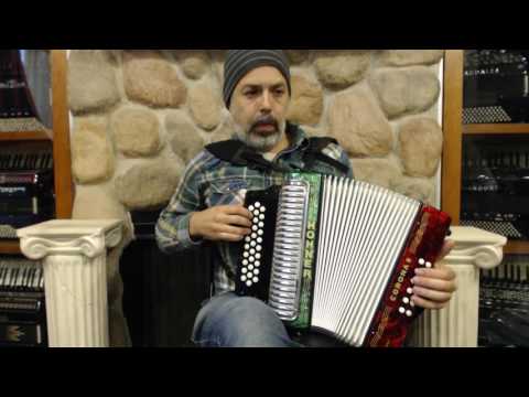 2357 - Red White Green Hohner Corona II Classic BbEbAb 31 12 MM $1195