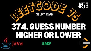 YouTube video 'Leetcode | 374. Guess Number Higher or Lower | Easy | Java Solution'