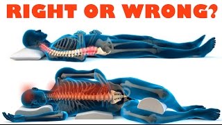 How to improve your health with the right sleeping position - right and wrong sleeping posture