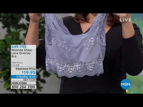 Rhonda Shear Lace Overlay Bra