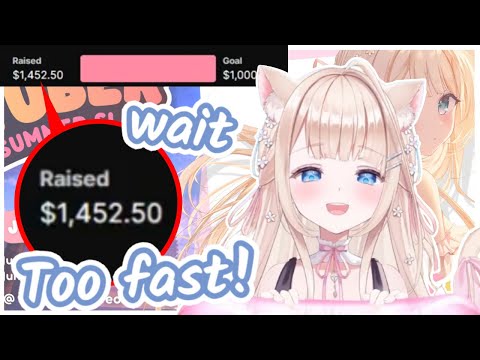 Donation goal broke in 1 minute before Peo can even start explain about Charity Event