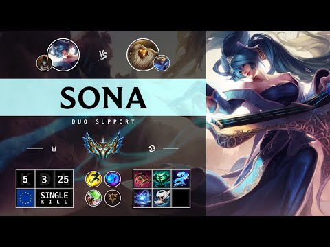 Sona Support vs Bard - EUW Challenger Patch 14.13
