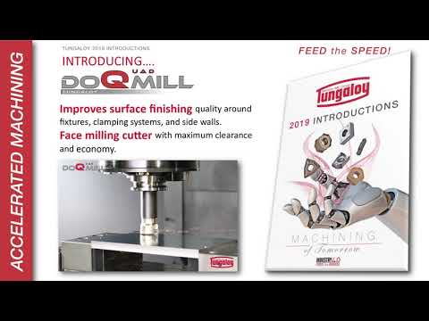 Tungaloy 2019 Introductions - DoQuadMill Face milling system