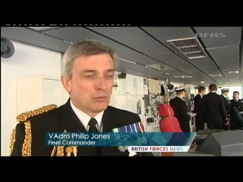 HMS Daring Returns After Marathon Tour 28.02.14