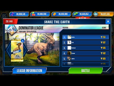 DRACOREX PACK TOP 1 DOMINATOR LEAGUE - JURASSIC WORLD THE GAME