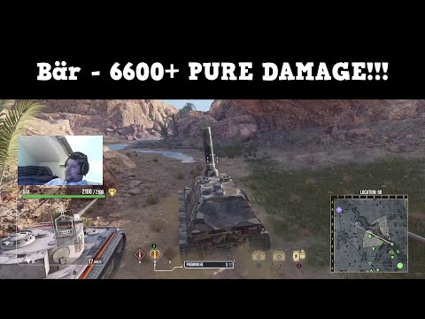 Bär "6600+ PURE DAMAGE" Gameplay at "KASSERINE" map - WoT Console