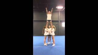 Advanced Cheerleading Stunt Progression: Cradle Advanced Cheerleading Stunt Progression: Cradle