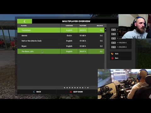 farming simulator 2017 dowland map on the sever :) E2 live stream wheel and joystick