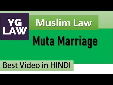 Muta Marriage - Family Law