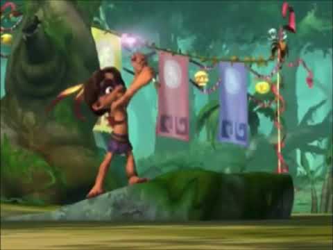 Tak and the Power of Juju Tak Uses Magic to Get the Conga Line From a Cliff PAL