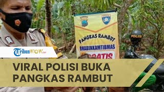 Viral Kisah Bhabinkamtibmas di Kebumen Buka Layanan Cukur Rambut Gratis, Ini Tujuannya
