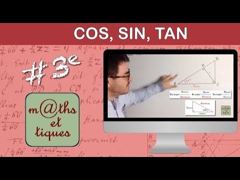 Calculer une longueur à l'aide de cosinus, sinus ou tangente (2) - Troisième