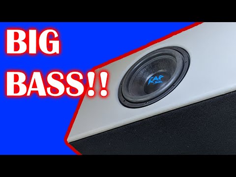 12" Ported Subwoofer box build!  Side port for low bass.