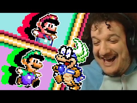 This boss is BROKEN | SMW hack race!