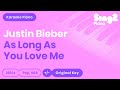 As Long As You Love Me - Justin Bieber (Piano ...