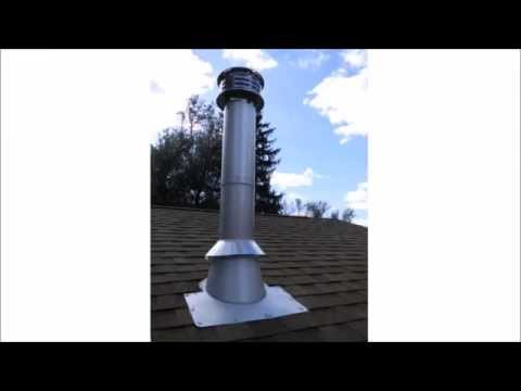 Chimney Pipe Installation for Wood Stove through a Flat Ceiling