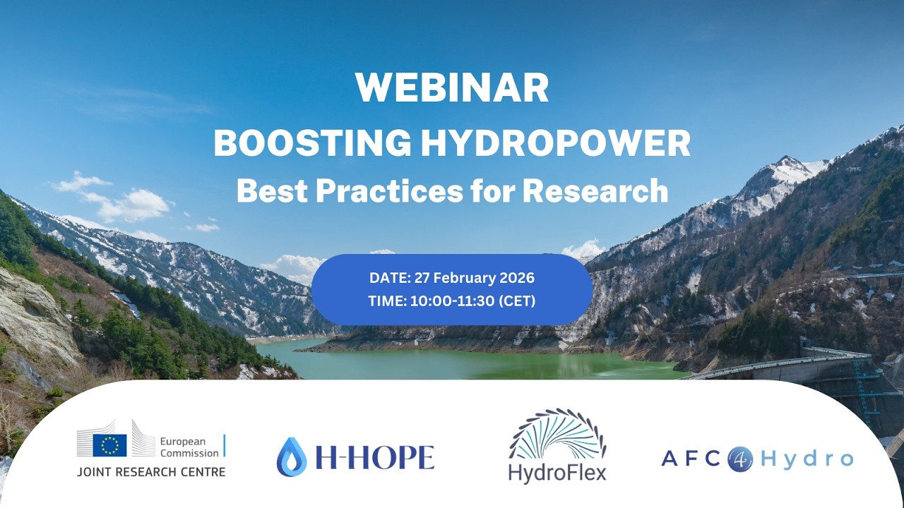 Boosting Hydropower VI: Best Practices for Research with AFC4Hydro, Hydroflex and H HOPE