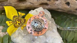 Soft Solder Moon Pendant