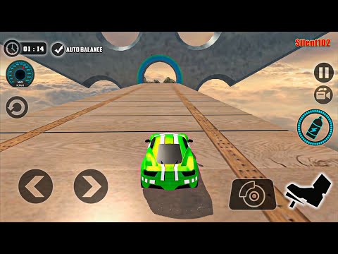 Impossible Stunt Car Tracks 3D - Green Sport Car Racing Driving Simulator #9 - Android Gameplay