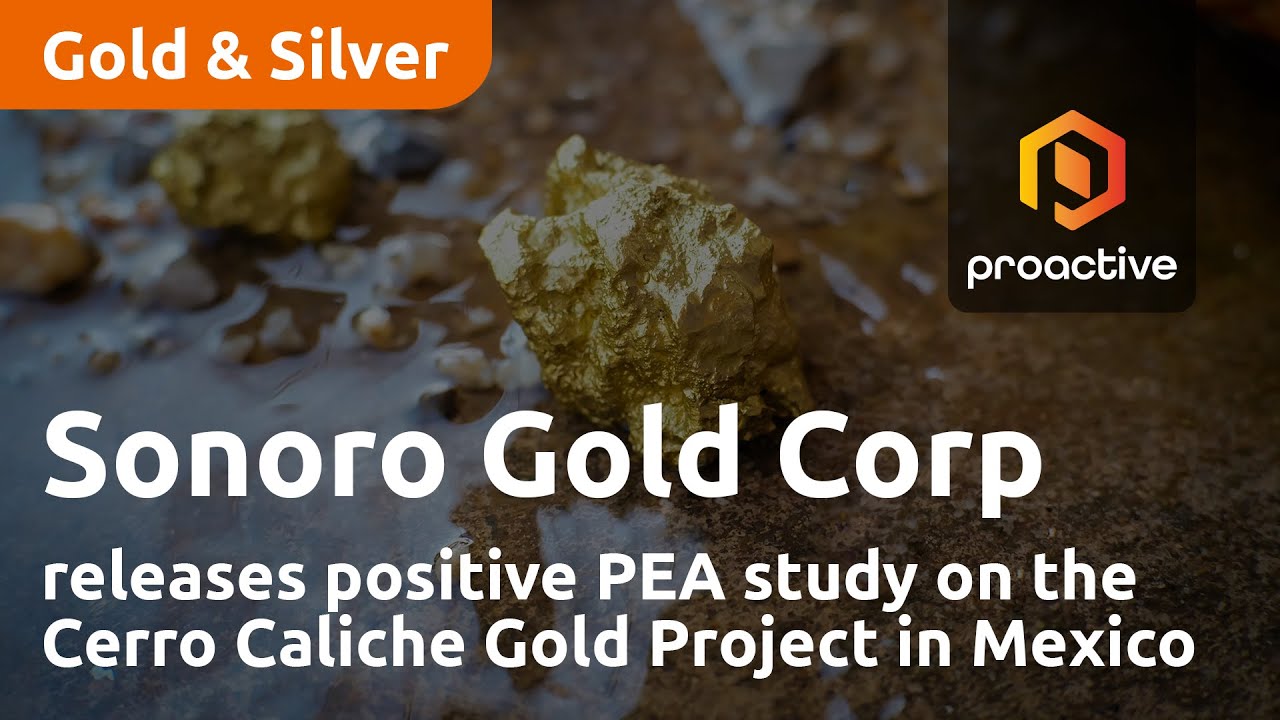 Sonoro Gold Corp releases positive PEA study on the Cerro Caliche Gold Project in Mexico