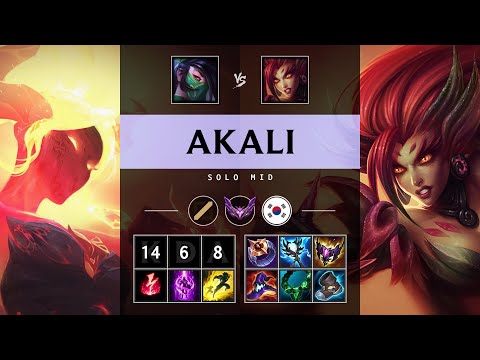 Akali Mid vs Zyra: Unstoppable - KR Master Patch 14.24