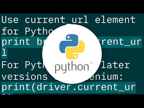 Python How Do I Get Current Url In Selenium Webdriver 2 Python