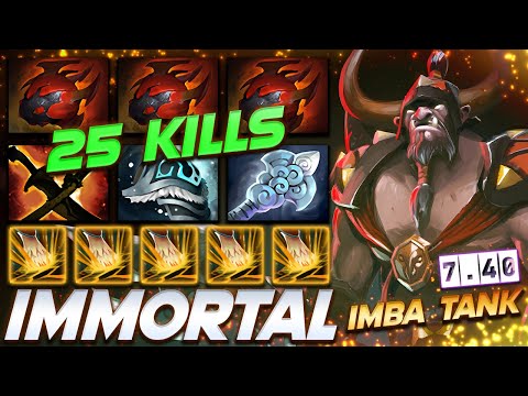 [7.40] Centaur Warrunner IMBA TANK - Dota 2 Pro Gameplay [Watch & Learn]