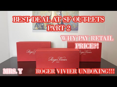 ROGER VIVIER UNBOXING | WHY PAY RETAIL PRICE? | Shopping Haul from the San Francisco Outlet Part 2